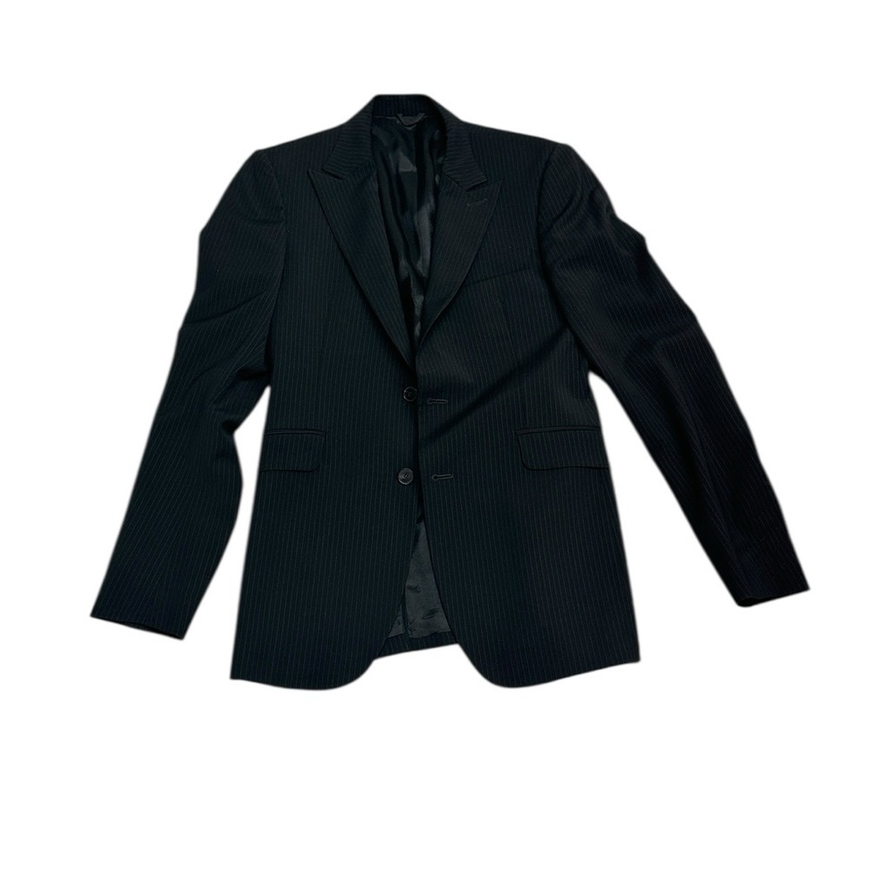 Costume National Homme Dark Navy Pinstripe Wool Suit – Made in Italy